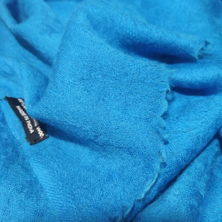 Палантин материал Кашемир 100% с потайным рисунком цвет темно-бирюзовый 190х70 см.