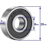Подшипник 608 RS (8х22х7)