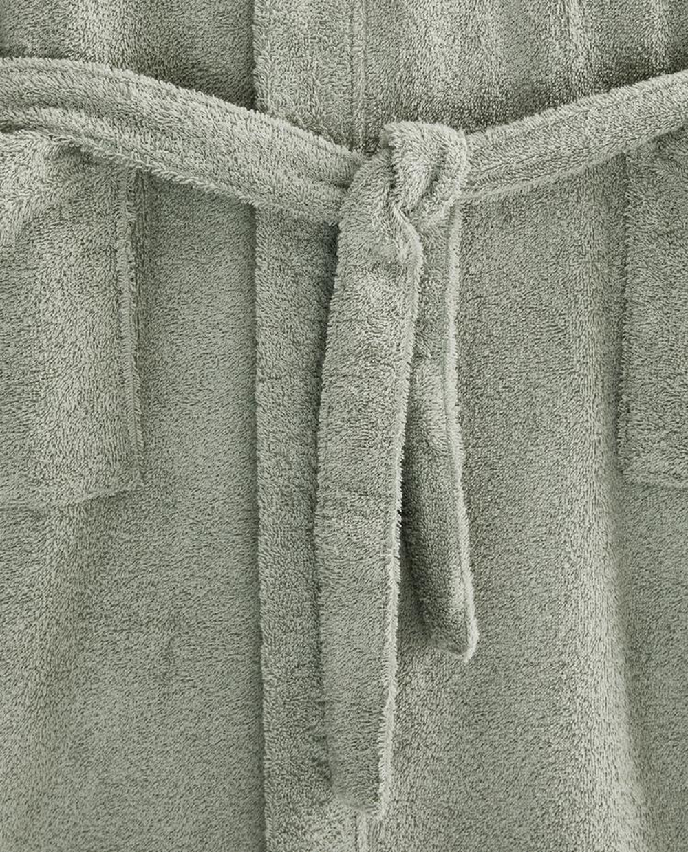 ZARA HOME ХЛОПКОВЫЙ ХАЛАТ, СВЕТЛО-ЗЕЛЕНЫЙ