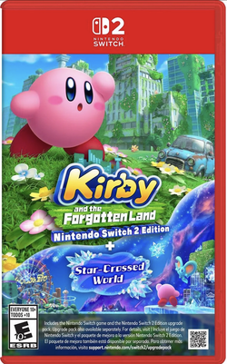 Kirby and the Forgotten Land + Star-Crossed World (ключ-карта для Nintendo Switch 2, полностью на английском языке)