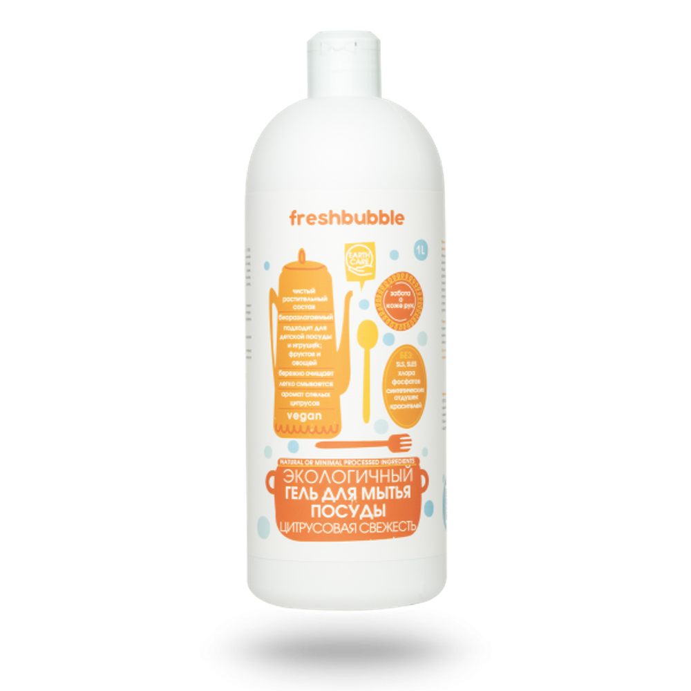 Гель для мытья посуды "Цитрусовая свежесть", 1000 мл (Fresh bubble)