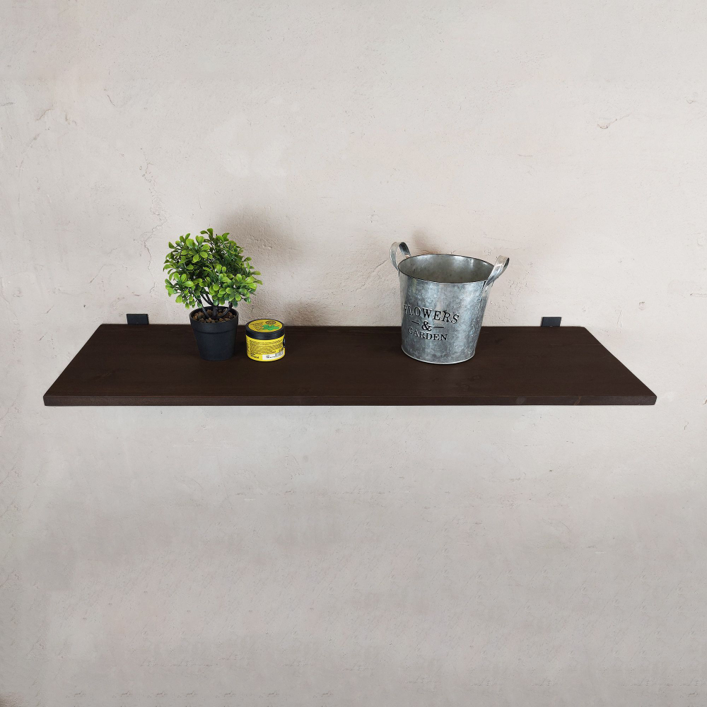 Настенные полки из натурального дерева в стиле Лофт