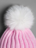 Шапка зимняя для девочки с помпоном и снуд