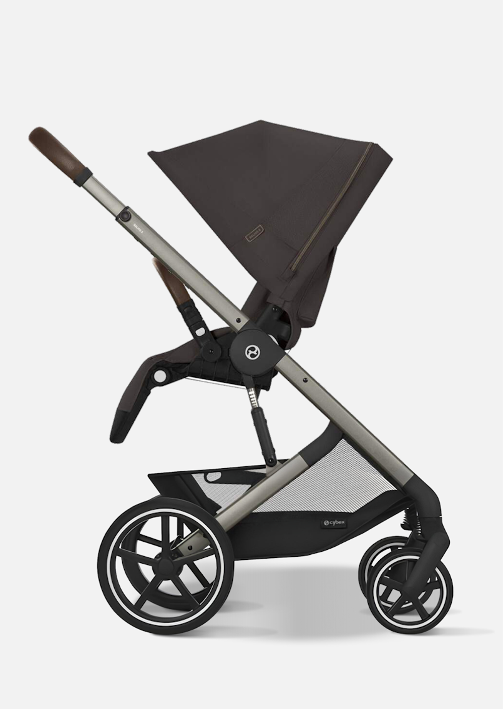 Cybex Детская коляска Balios S Lux BLK 2 в 1 цвет Chocolate Brown