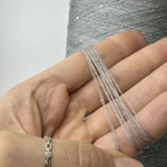 DIAMOND ; 100% тенсель, нанопайетки 1мм; 2000м /100гр; цвет: серый , пайетки бриллиантовая россыпь