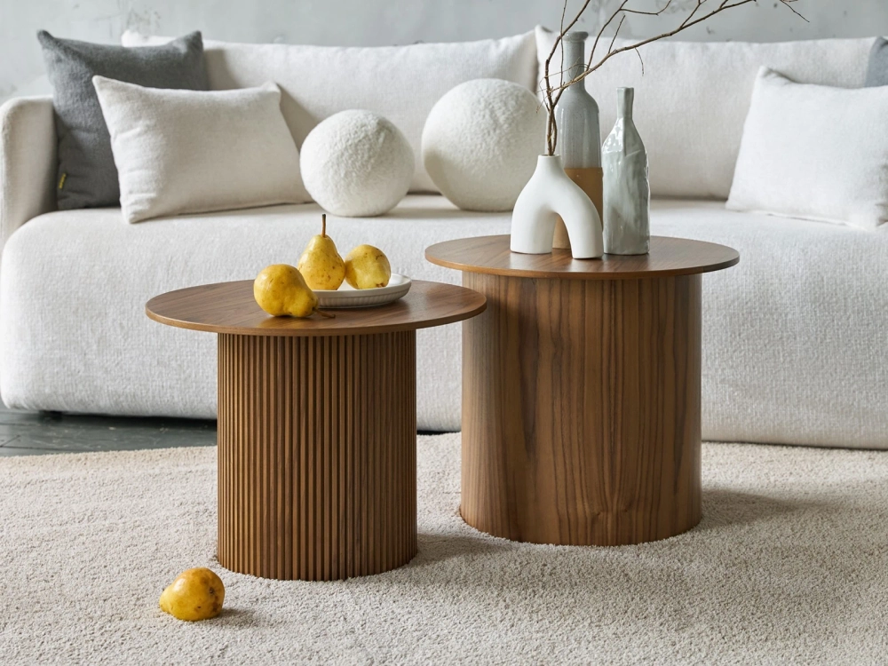 Стол журнальный Mono Stripe D50/ D38/H42