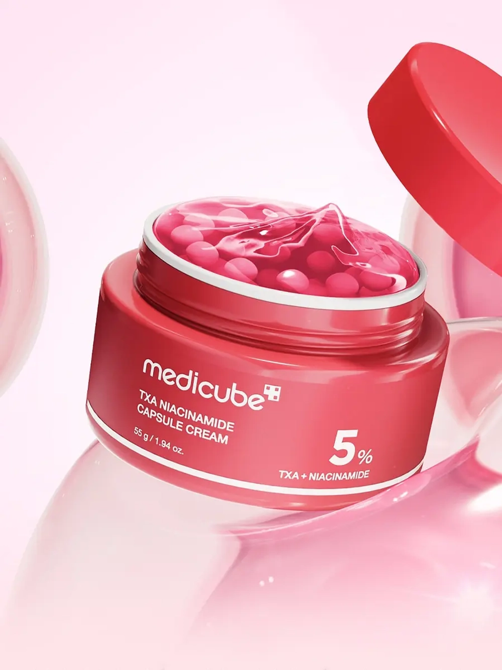 Medicube Осветляющий капсульный крем с 5% ниацинамида и транексамовой кислотой TXA Niacinamide Capsule Cream 55 мл