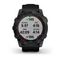 Умные часы Garmin Fenix 7X Sapphire Solar титановый черный DLC с силиконовым ремешком