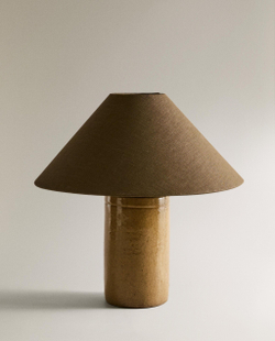 Zara Home Настольная лампа, цвет шоколадно-коричневый, 40.5 см