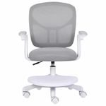 Кресло детское с подставкой для ног BRABIX "Toy MG-205", сетка/ткань TW, серое, 533153