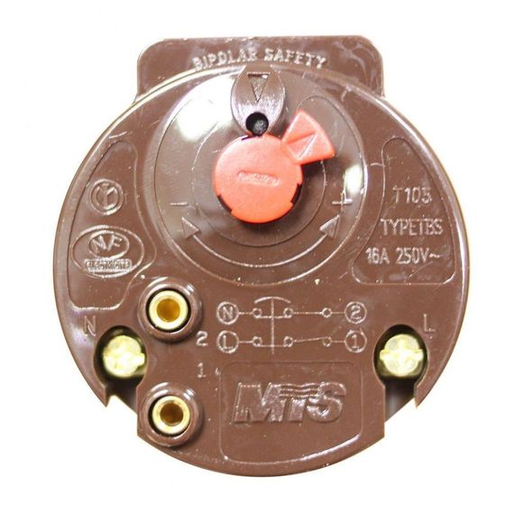 Термостат стержневой для водонагревателя Thermex, Ariston, Polaris 16A до 70°С с термозащитой на 85°С