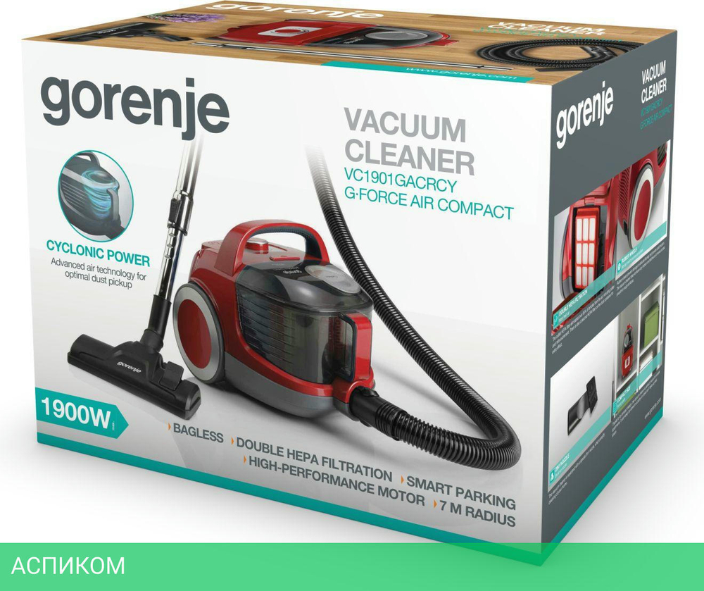 Пылесос Gorenje VC1901GACRCY