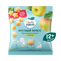 Фрутоняня хрустящий перекус с яблоком 21 гр