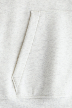 H&M Толстовка с капюшоном и принтом, светло-серый меланж