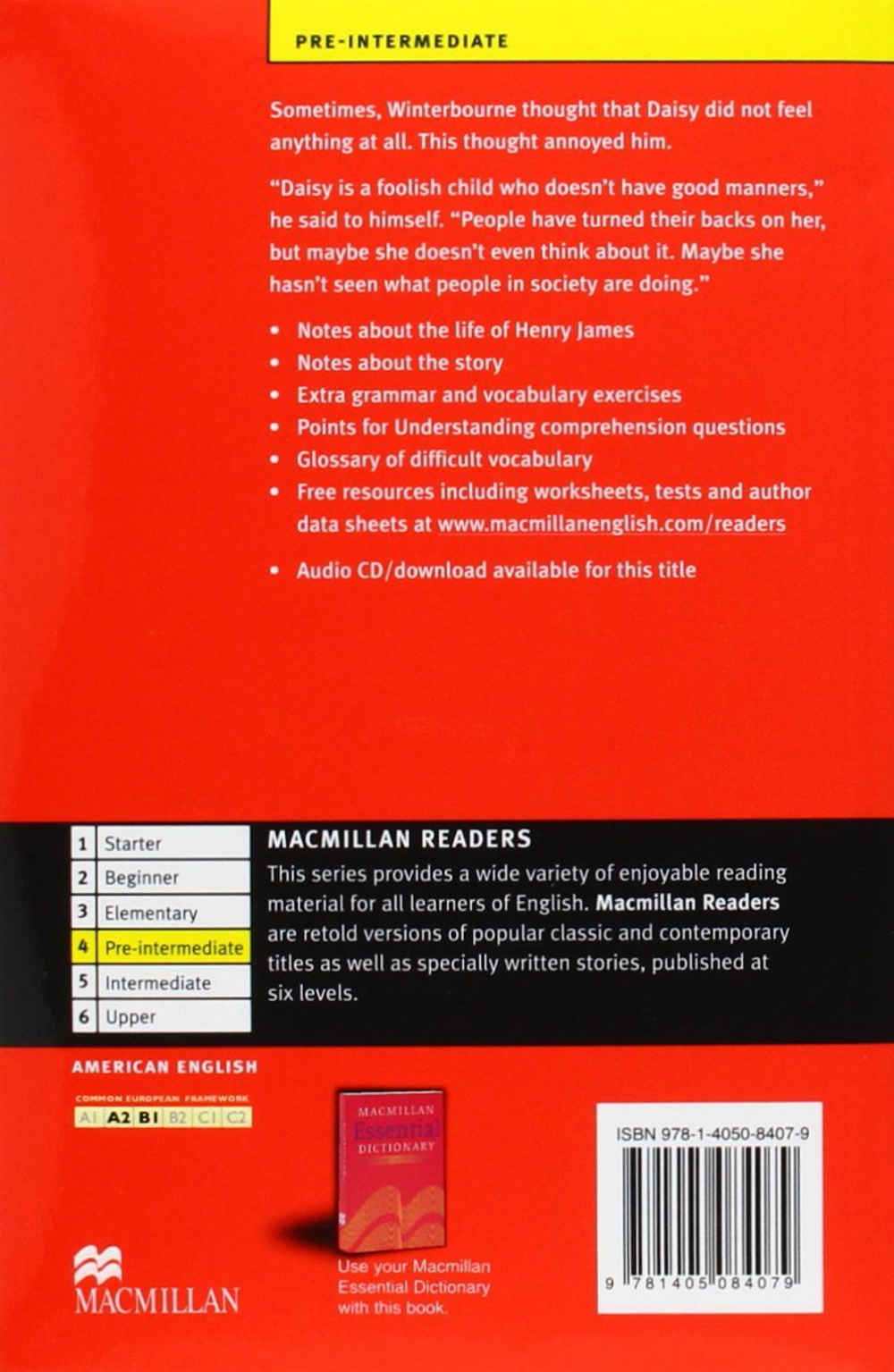 Daisy Miller - Book and Audio CD Pack - Pre Intermediate