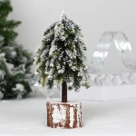 Елка в горшке «Заснеженная елочка» 13*13*25 см