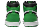 Jordan Air Jordan 1 High OG "Black and Lucky Green" Black Green Toe Celtic Shock Relief Anti-Slip High Gang Retro Basketball Shoes