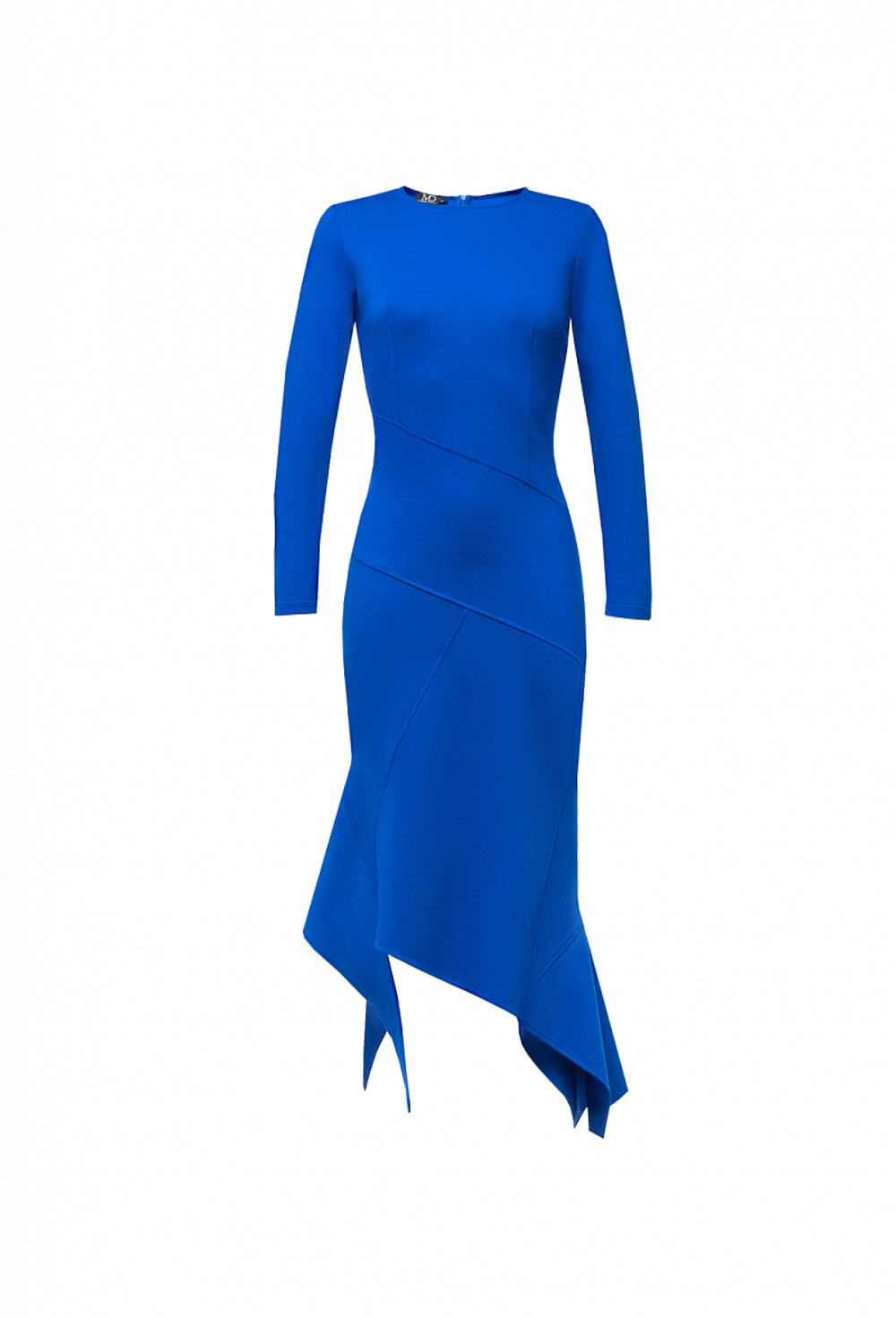 Облегающее платье из плотного трикотажа голубое 06-01-23 FW