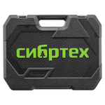 Набор инструментов, 1/2", 1/4", пластиковый кейс 76 предметов Сибртех