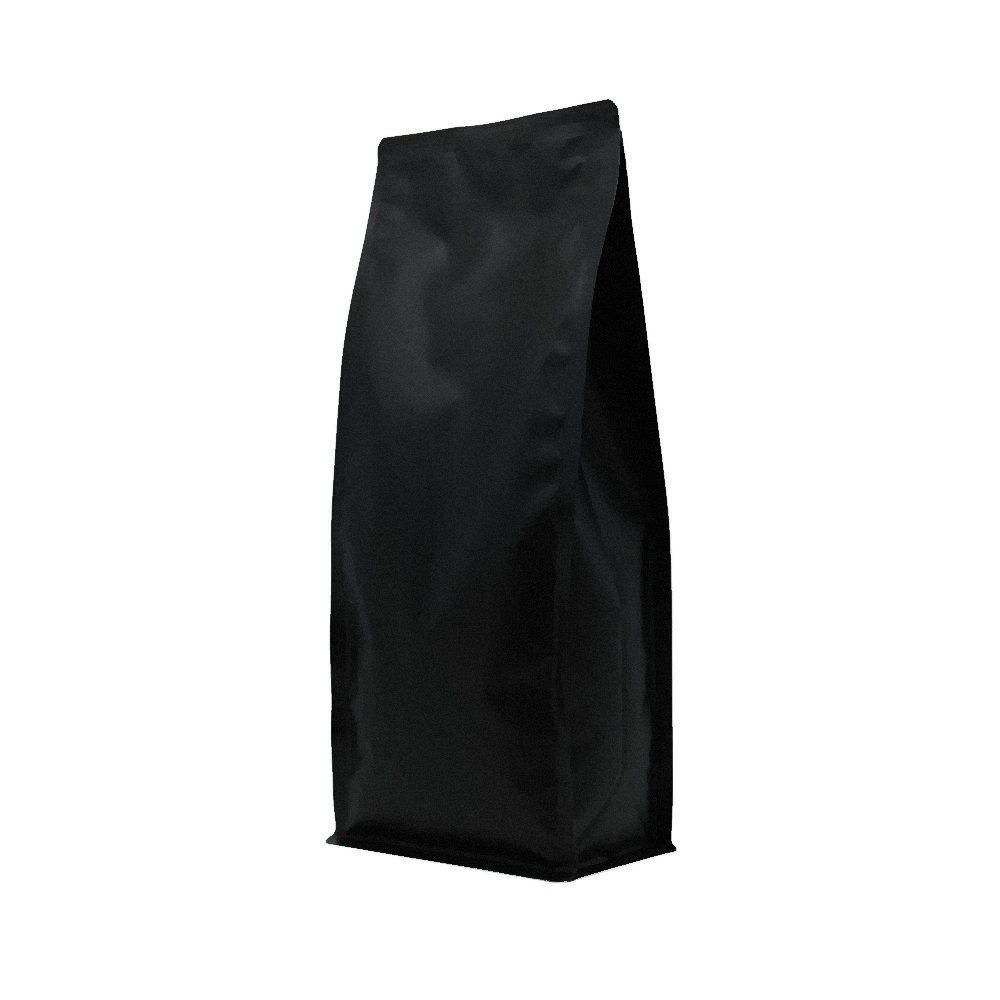 Пакет для кофе 1 кг (Квадропак — чёрный-крафт)