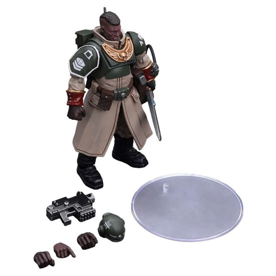 Фигурка Warhammer 40K Astra Militarum Cadian Command Squad Commander with Power Sword 1:18