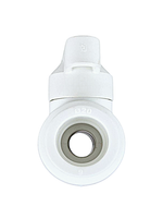 Кран шаровой стандартный проход PPR 20,  белый, РТП (60/1)