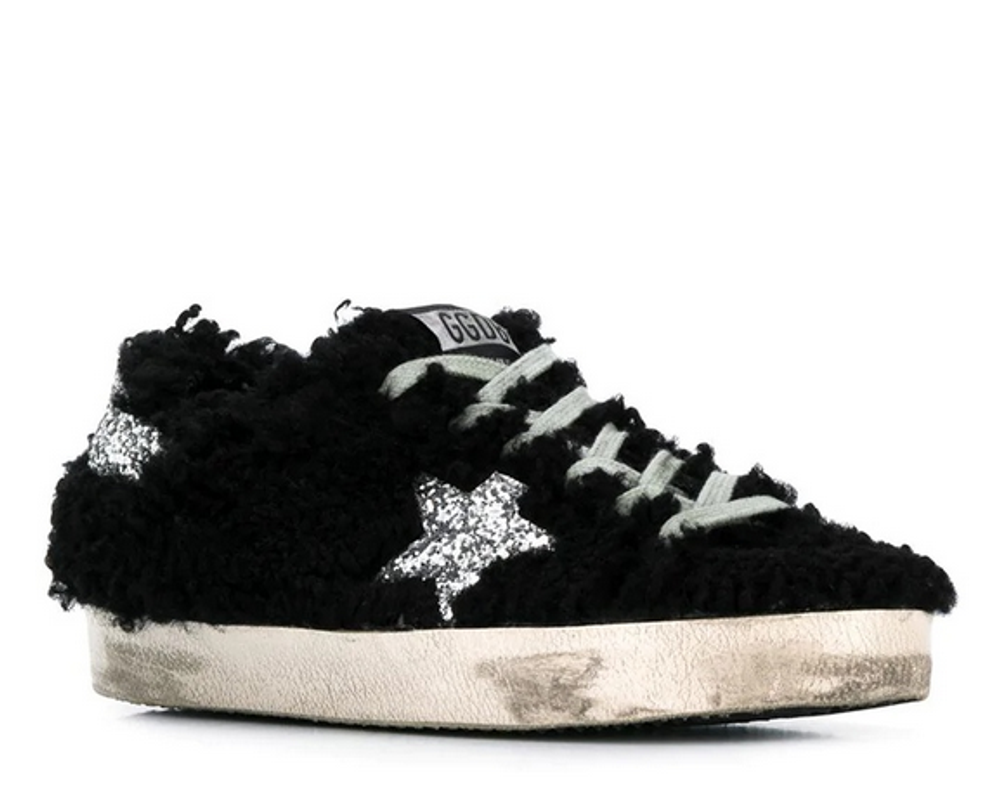Кеды Golden Goose 'Superstar' Black Wool