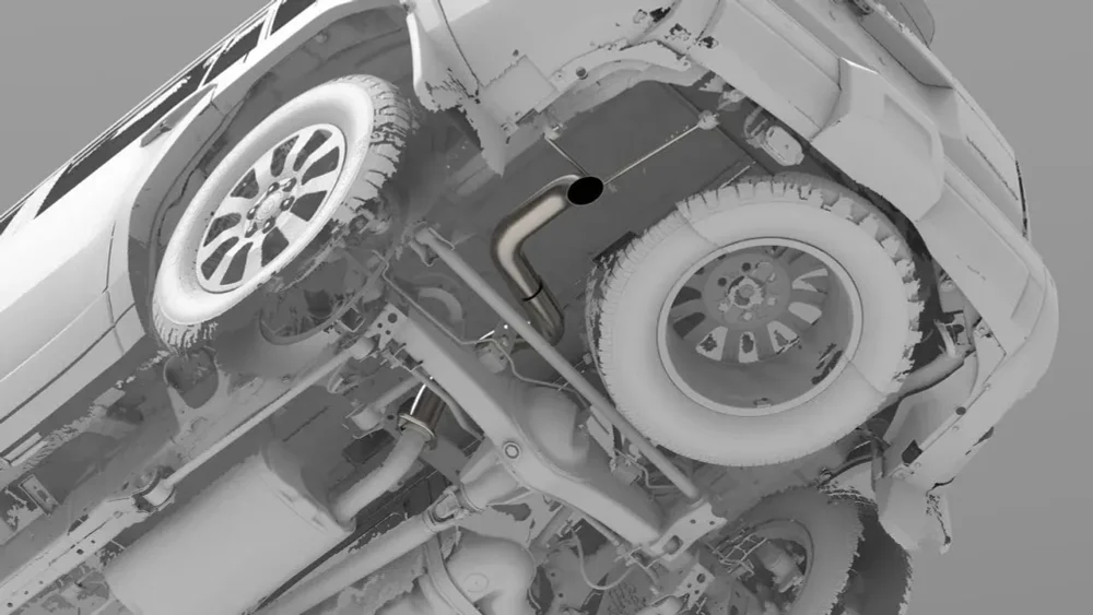 Выхлопная труба для Toyota Land Cruiser Prado 250 LC250 2024+ Тойота крузер крузак выхлоп