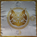 Скатерть Декоративная Предсказательная Белая кошка средняя