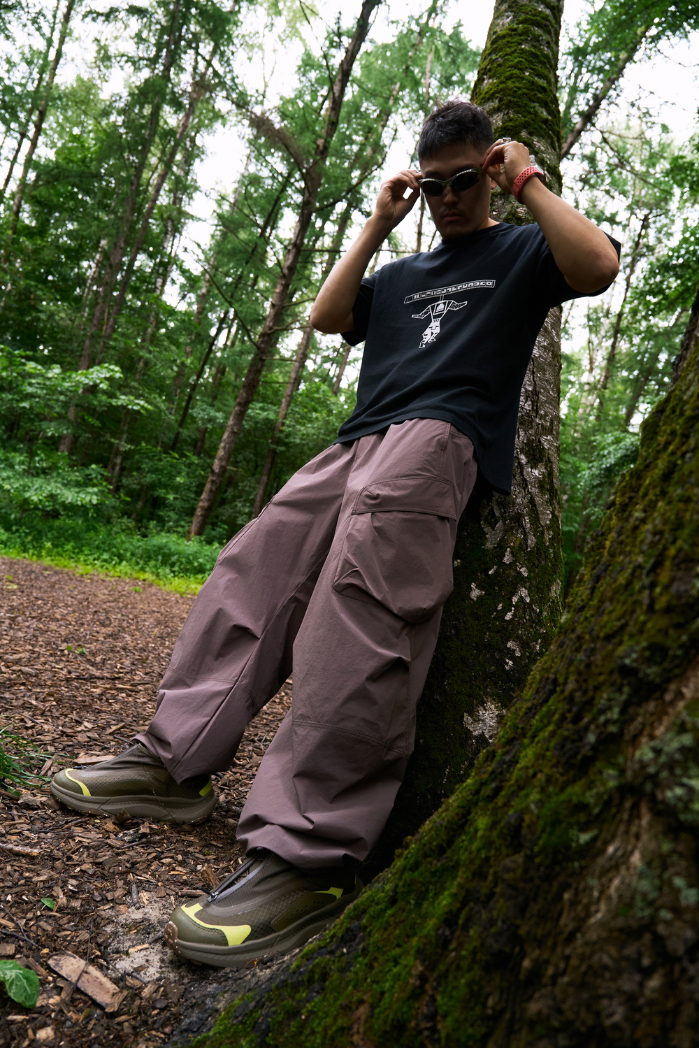 Брюки Nothomme Blue Outdoor Water-Repellent Adjustable Cargo Pants "Pottery Brown"