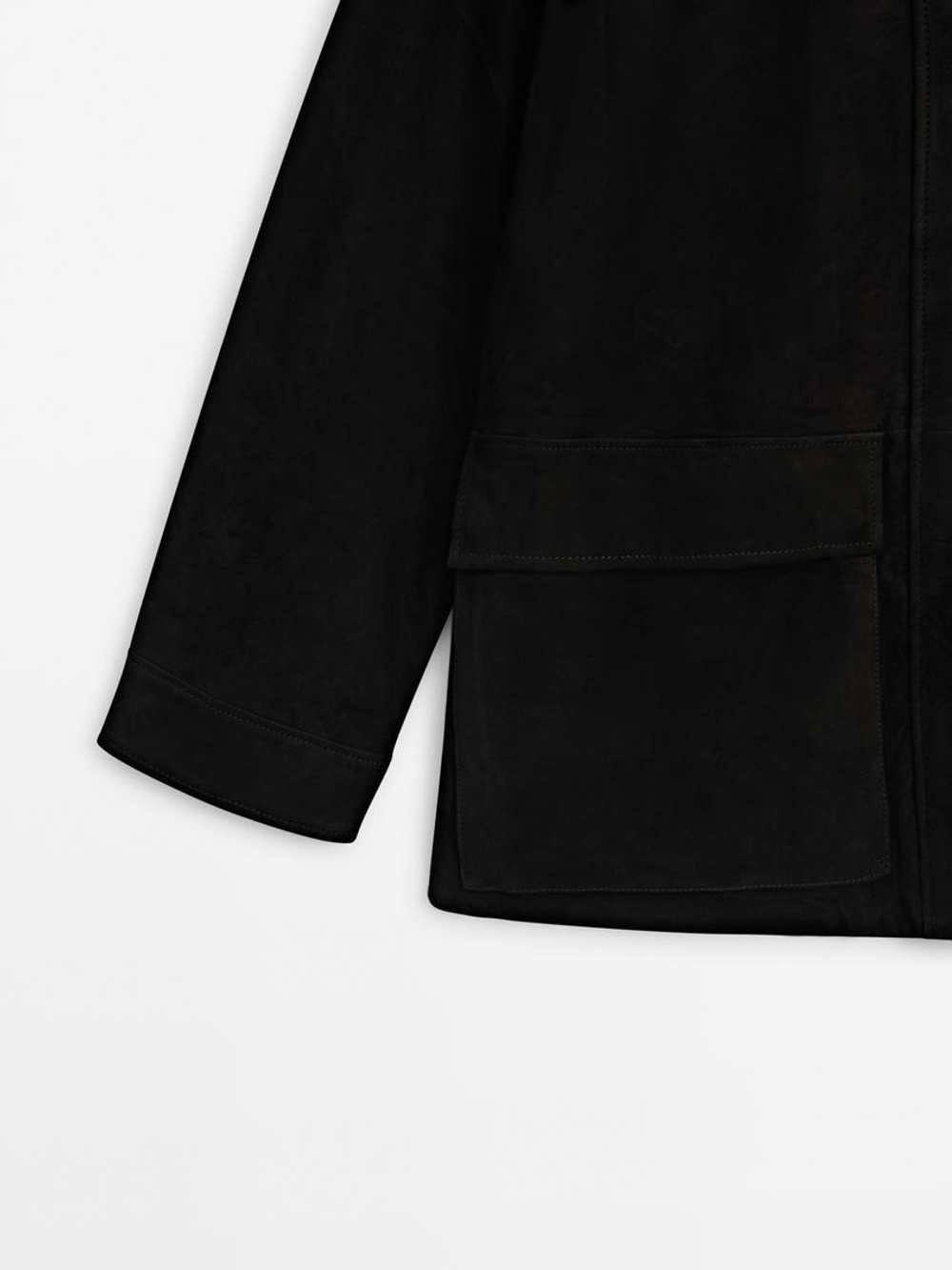 Massimo dutti moleskin coat online