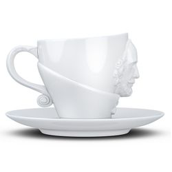 Чайная пара Talent, William Shakespeare, 260 мл, белая