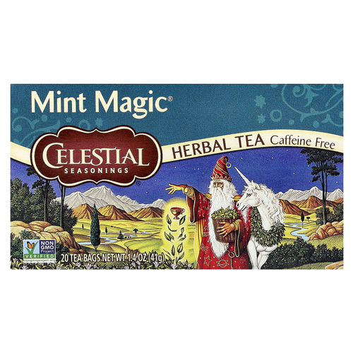 Celestial Seasonings, Herbal Tea, Mint Magic®, без кофеина, 20 чайных пакетиков, 41 г (1,4 унции)
