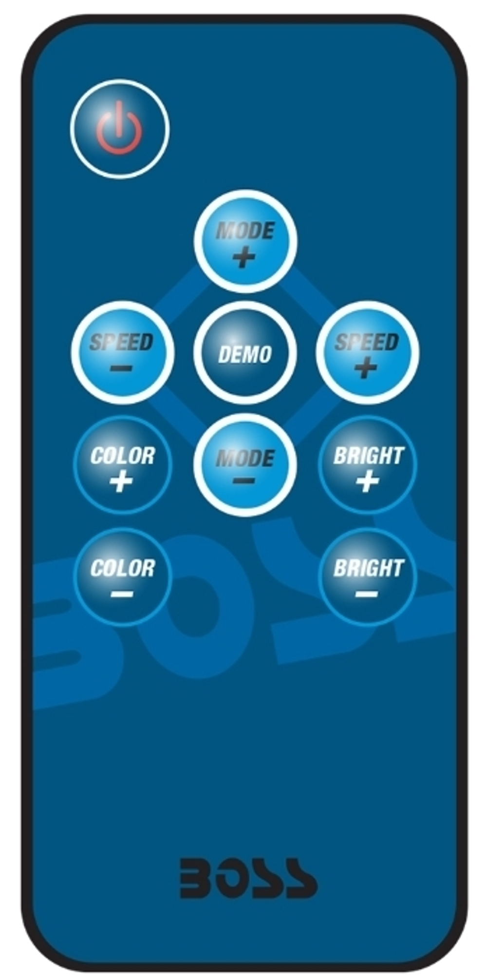 Динамики Boss Audio морские 200W 6,5" с RGB подсветкой (2 шт., черные) (мятая коробка)