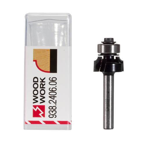 Фреза радиусная с подшипником R=2,4 D=17,3 L=51 S=6 мм Woodwork 938.2406.06