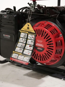 Генератор бензиновый электрический Powerac PR13700H2E (11кВт, 220В, 18л.с., ЭЛЕКТРОСТАРТЕР + АКБ)