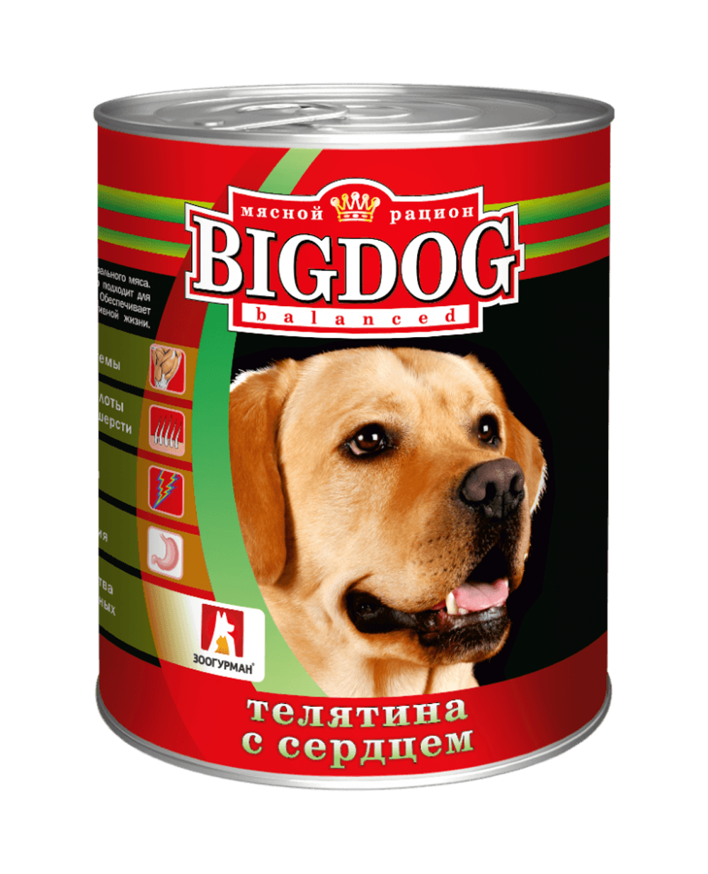 Зоогурман корм консервированный для собак big dog