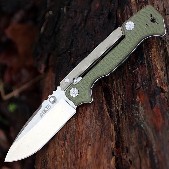 Складной нож Cold Steel 58SQ AD-15 c клинком из стали CPM-S35VN, рукоять алюминий / G10