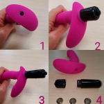 Розовый силиконовый вибромассажер Cosmo - 9 см. (Цвет: розовый)