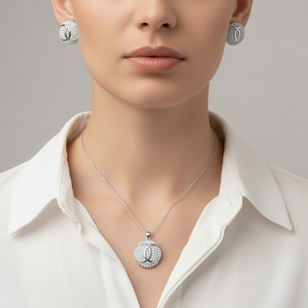 Комплект Fiore Luna, колье и серьги SG208408E-002 S