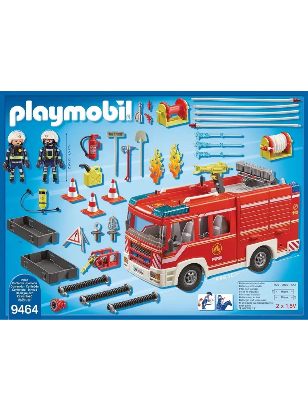 Набор Городская пожарная машина Playmobil 9464 свет, звук