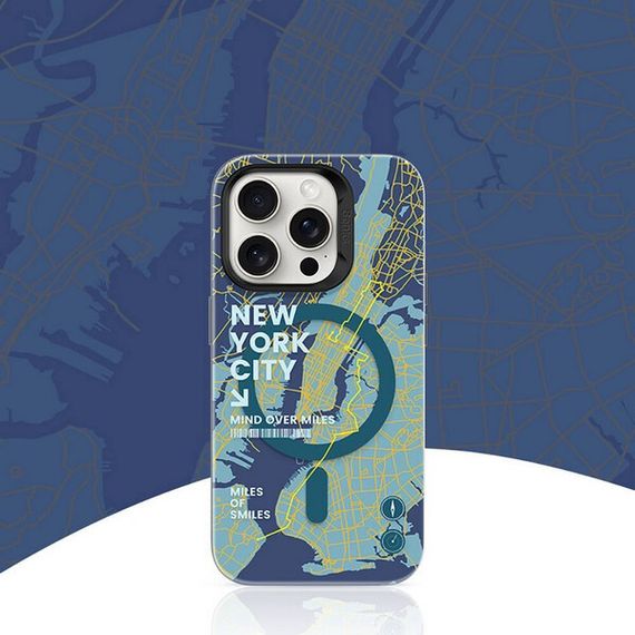 Чехол Benks Magnetic City Case для iPhone 16 Pro Max 6.9&quot; принт New York