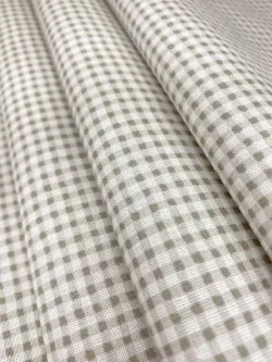 Наволочка комплект 2шт перкаль Сказка "Бежевая клеточка" 45х45 см на молнии