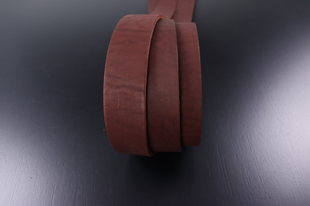 Ременная заготовка Бордо гладкая 4мм+