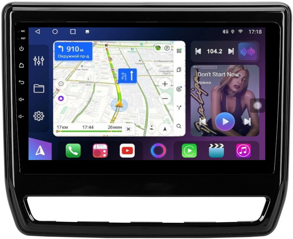 Магнитола для Mitsubishi ASX 2020+ (ШГУ 8", рамка тип 2) - FarCar BM9-7264R9 монитор 9" QLED на Android 13, TS10, 4Гб+32Гб, CarPlay, 4G SIM-слот