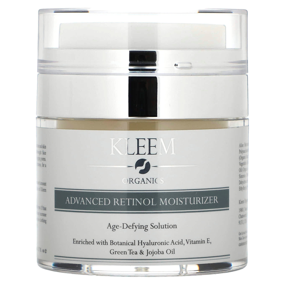 Kleem Organics, улучшенный увлажняющий крем с ретинолом, антивозрастное средство, 50 мл (1,7 жидк. унции)