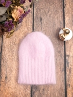 шапка ангора зимняя пушистая вязаная модная