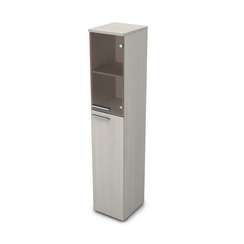 9П.005.11 Пенал высокий со стеклом (400*450*2045)