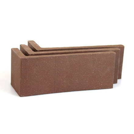 Плитка клинкерная под кирпич угловая Terramatic Plato Brown 2101, 185х60х71х14 мм