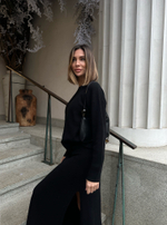 Юбка ALESSANDRA с разрезом, чёрный